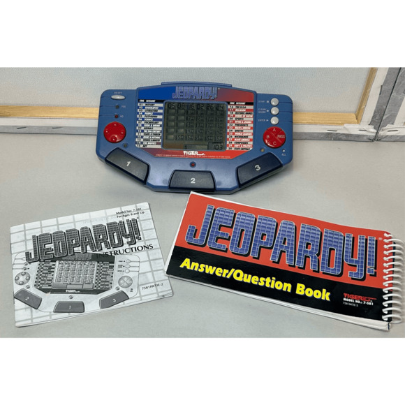 VTG Handheld Jeopardy Electronic Game with Book & Manual Tiger Electronics - Picture 2 of 7